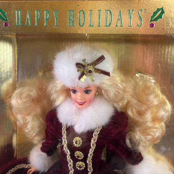 1996 Happy Holidays Barbie NIB Mint - Picture 2 of 10